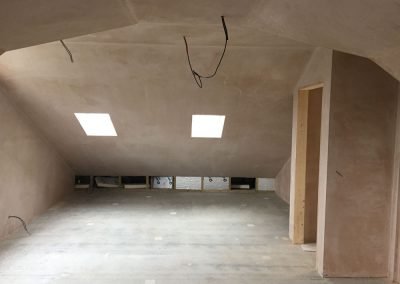 Freshly Plastered Loft Extension