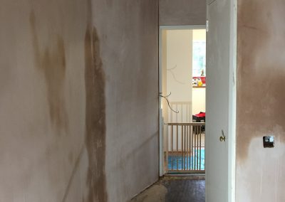 Hallway plastered