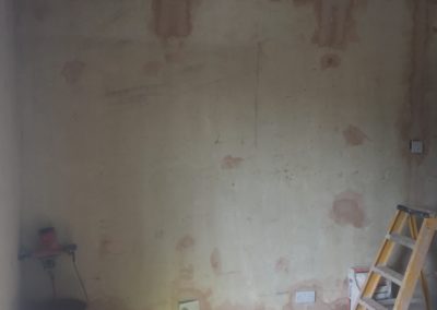 Bedroom to be plastered