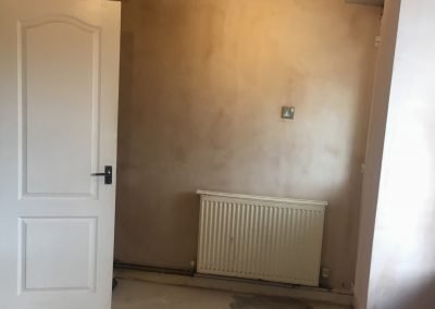Kitchen fully plastered