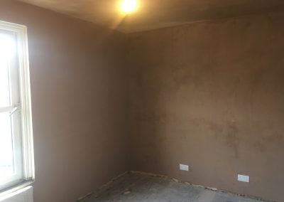 Bedroom repaired and freshly plastered