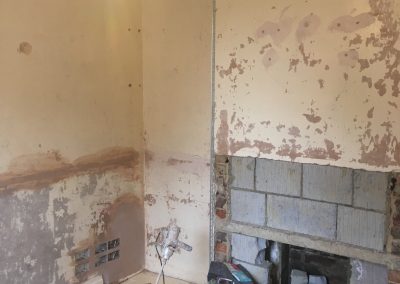 Living Room to be plastered