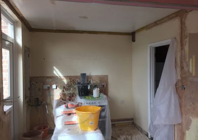 Kitchen to be plastered in Gosport