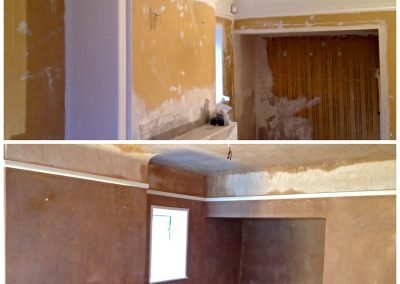 Comparison of plastered room in Fareham