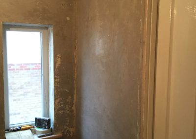 Landing ready for plastering