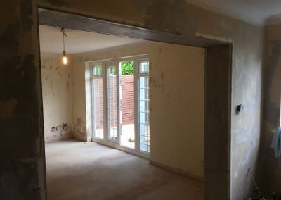 Plaster bead ready for plastering