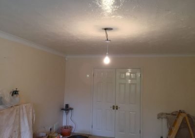 Living Room ready for plastering