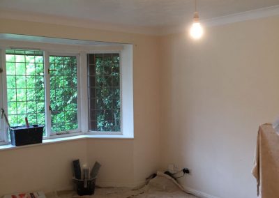 Living Room ready for plastering