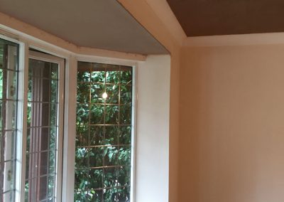Living Room fully plastered