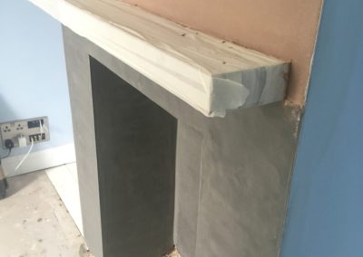Fireplace plastered in Gosport