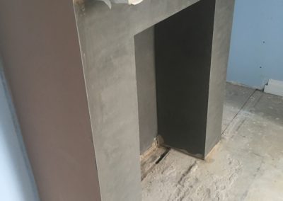 Fireplace fully finished