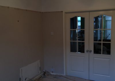 Livingroom to be plastered