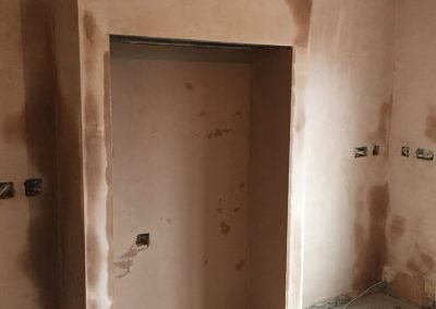 Kitchen plastered in Gosport