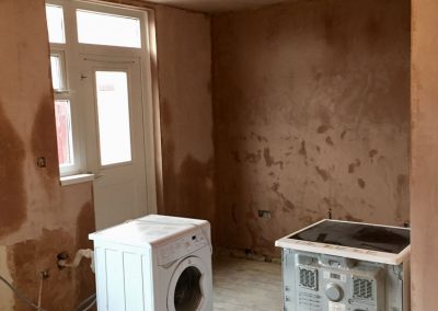 Kitchen plastered in Gosport
