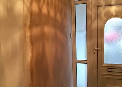 Hallway wall made good
