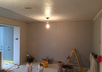 Adjoining room to be plastered