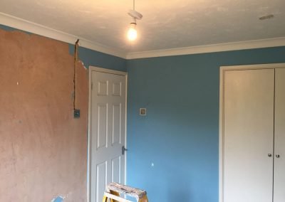 Bedroom before plastering