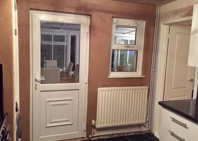 Fully plastered kitchen