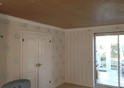 Plastered artex ceiling in Swanmore