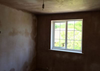 Bedroom plastered