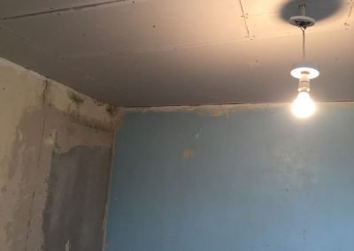 Plasterboarded ceiling ready for plastering in Southampton