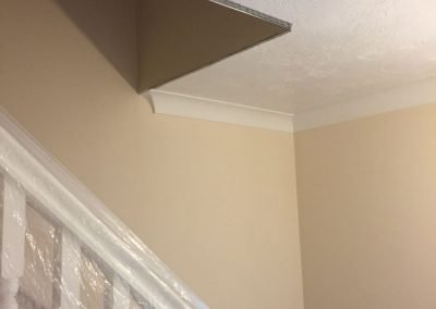 Hallway ready for plastering