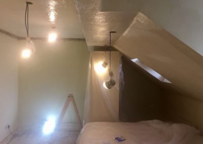 Artex ceiling and reveals ready for plastering in Portsmouth