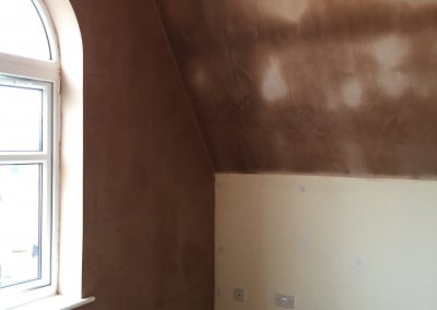 bedroom 1 fully plastered
