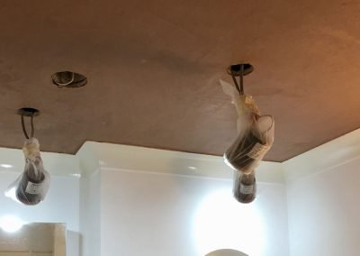 Artex ceiling and reveals freshly plastered in Portsmouth