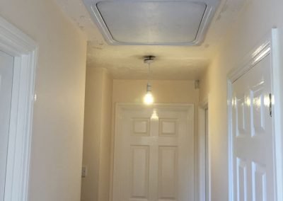 Landing ready for plastering