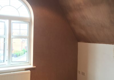Bedroom 2 plastered