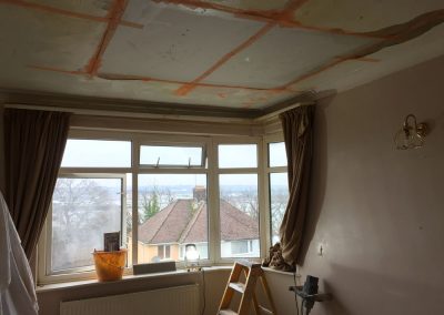 Ceiling before plastering in Southampton