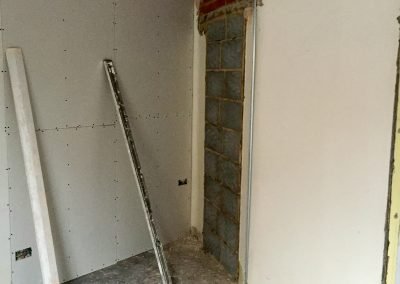 Doorway blocked up