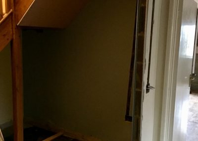 Halfway to be plastered