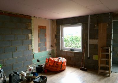 Livingroom to be plasterboarded