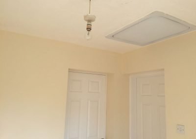 Breakfast room ready for plastering