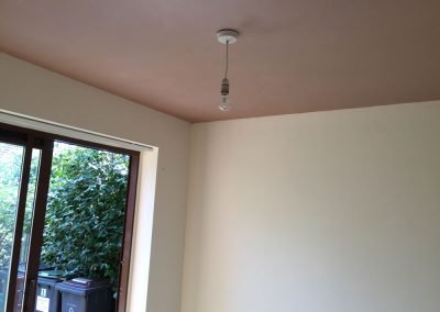 Breakfast room fully plastered