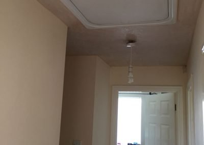 Landing fully plastered
