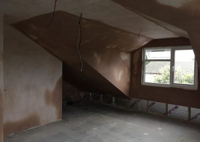 Freshly Plastered Loft Extension