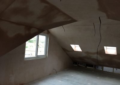 Freshly Plastered Loft Extension
