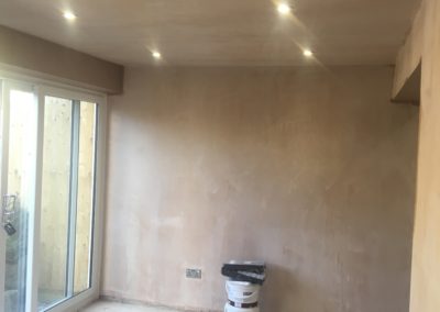 Kitchen fully plastered