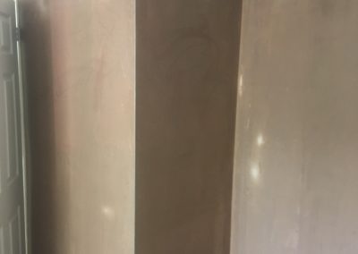 Living room fully plastered
