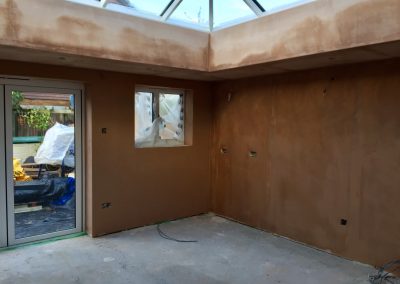 Extension plastered in Locks Heath