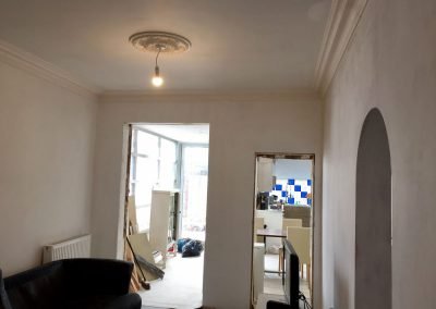 Cornice in Living Room completed