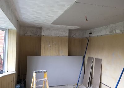 Ready for plasterboarding