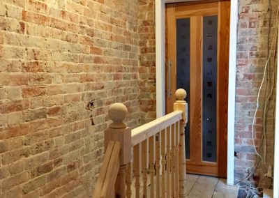 Landing to be plaster boarded