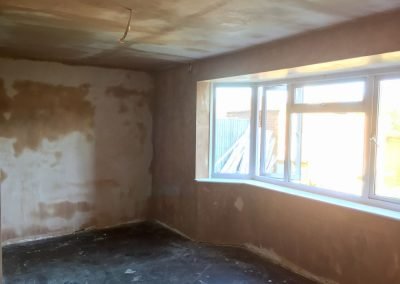 Living Room Ceiling Plasterboarded and Walls Skimmed