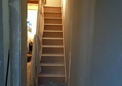 Hallway Plasterboarded