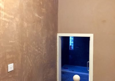 Landing fully plastered