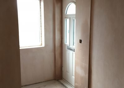 Entrance plastered